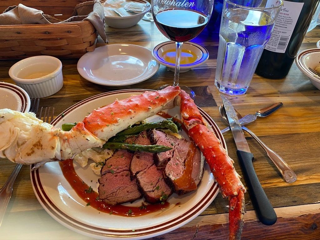 Surf and turf at Newhalen Lodge