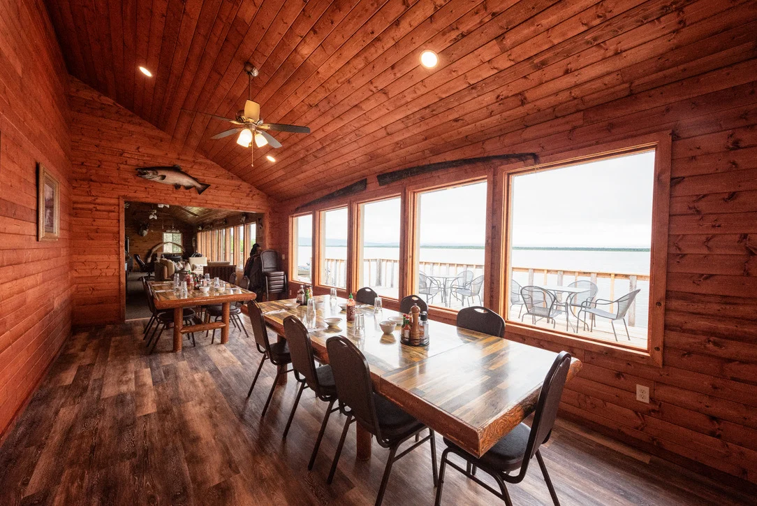 Fine dining at Newhalen Lodge